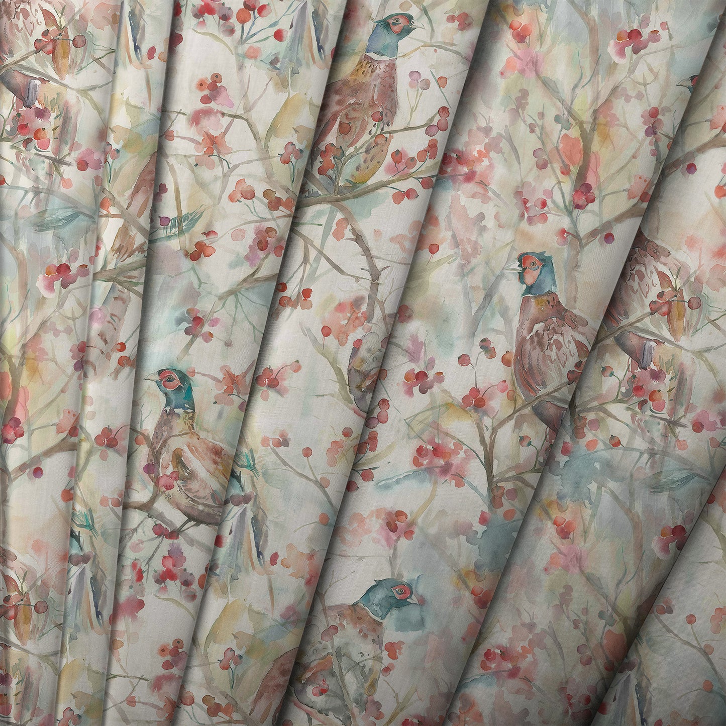 Blackberry 145Cm Ann Fabric Metre - Cream
