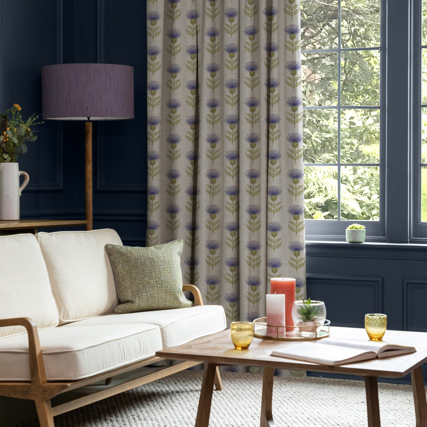 Blair 140Cm Sasha Linen Fabric - Juniper Sample
