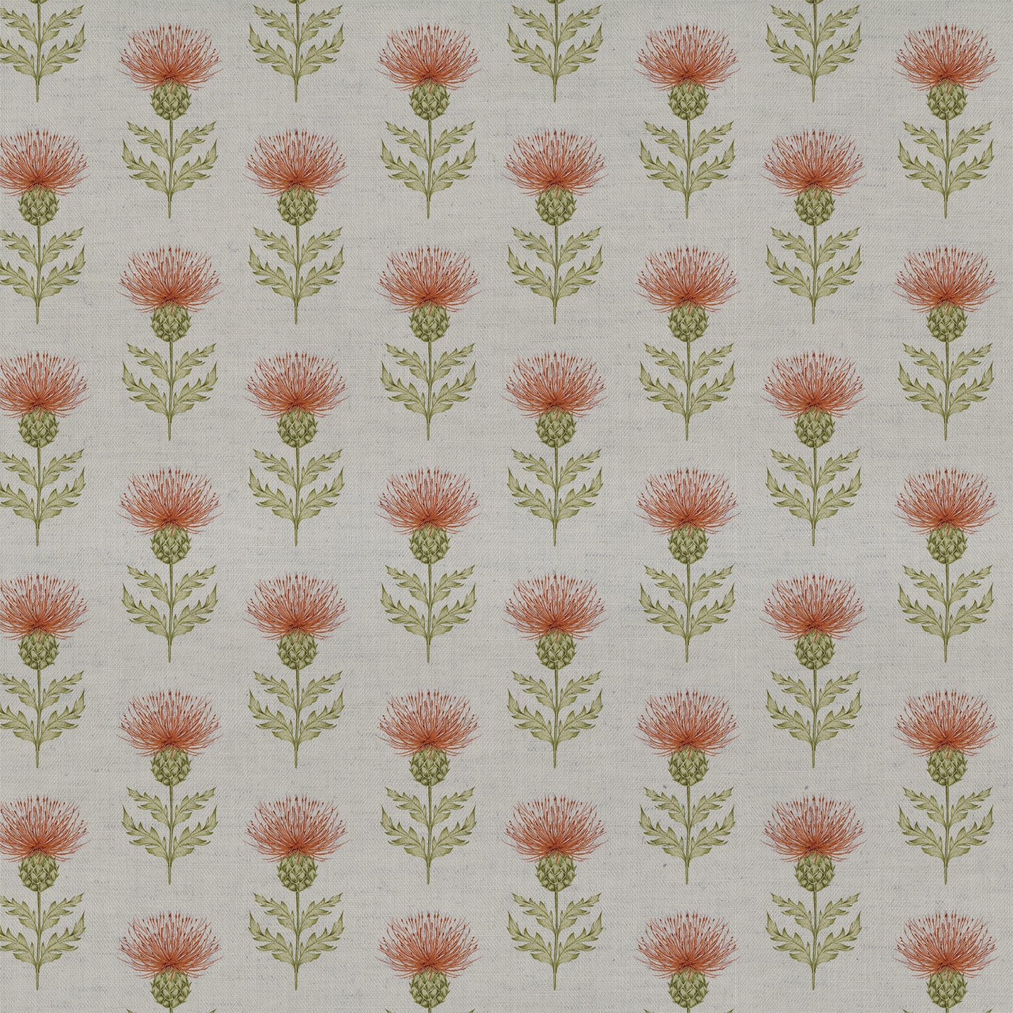 Blair 140Cm Sasha Linen Fabric Metre - Rust