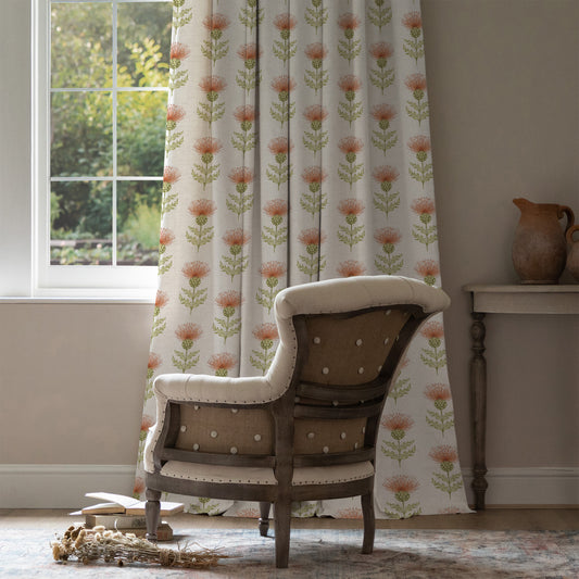 Blair 140Cm Sasha Linen Fabric - Rust Sample