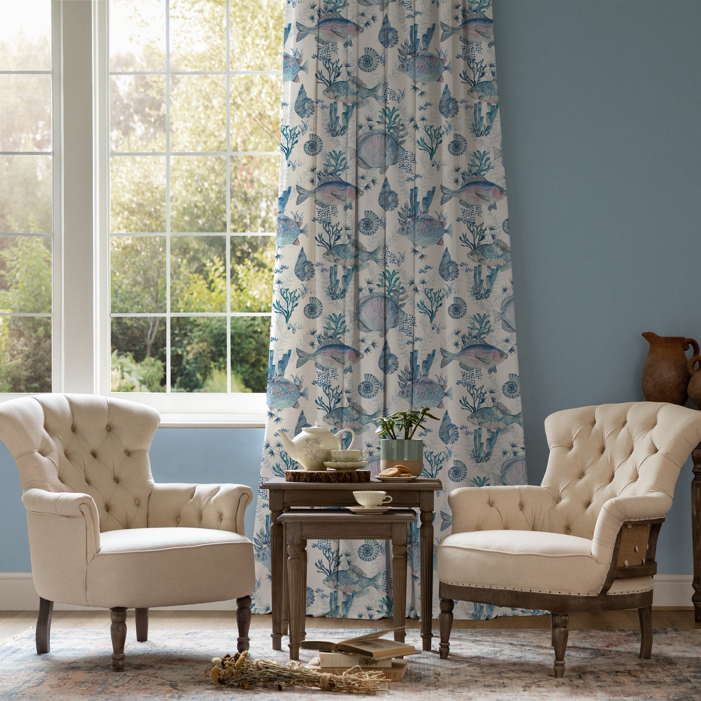 Bollu 140Cm Fabric Metre Marine
