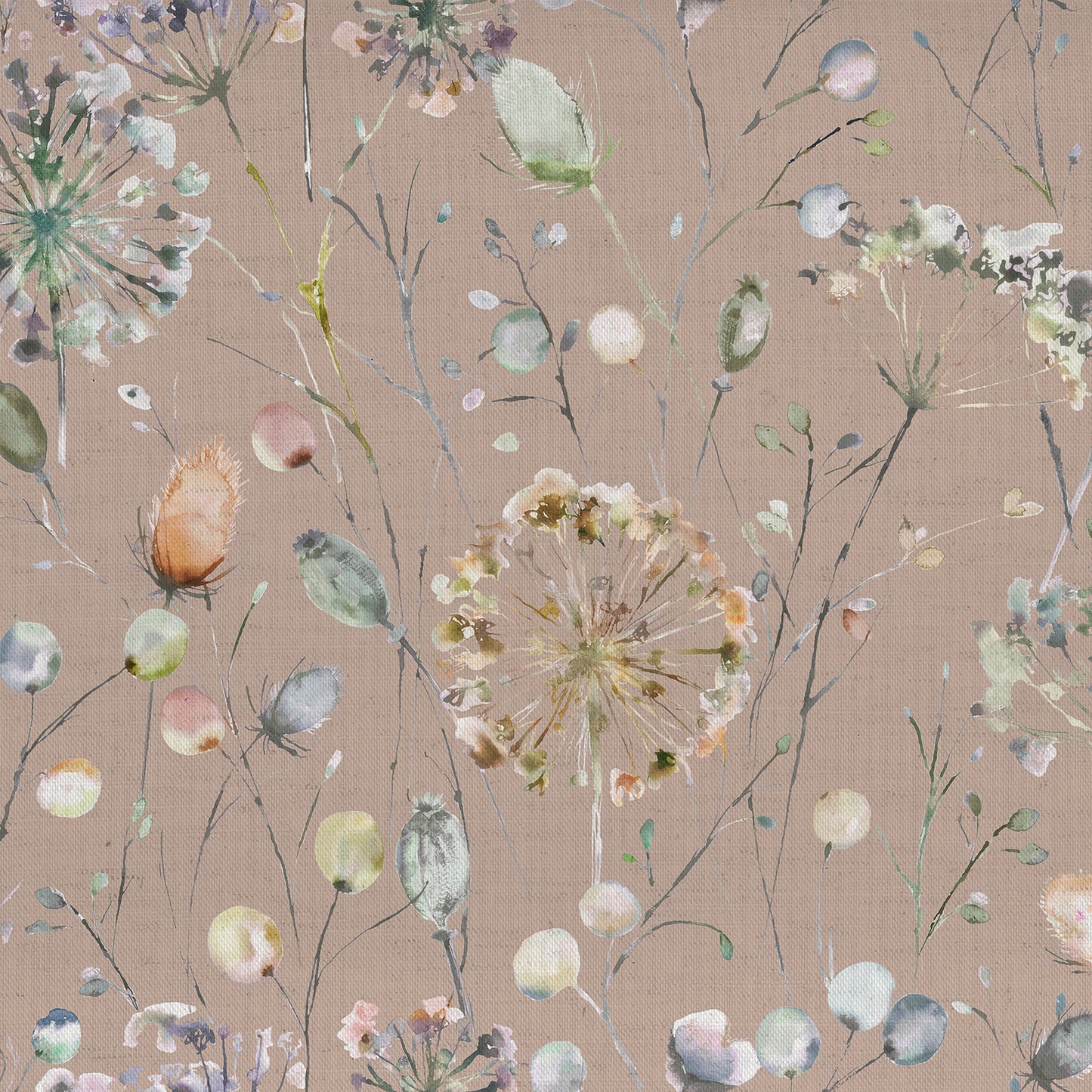Boronia Ann 145Cm Fabric - Coral/Cloud/Apricot Sample