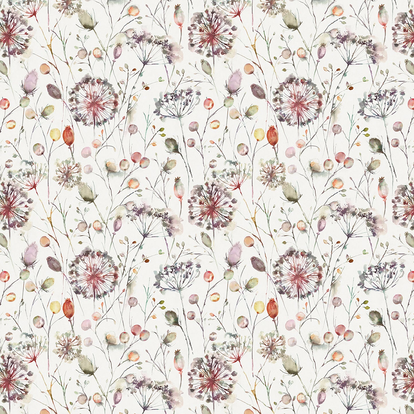 Boronia Ann 145Cm Fabric - Boysenberry/Cream Sample
