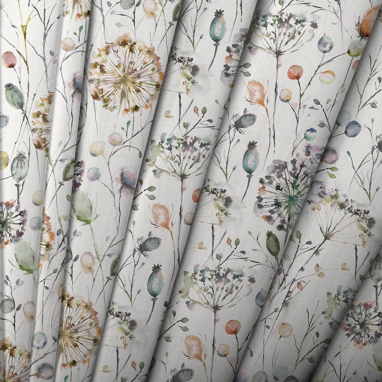 Boronia Ann 145Cm Fabric Metre - Coral/Cloud/Cream