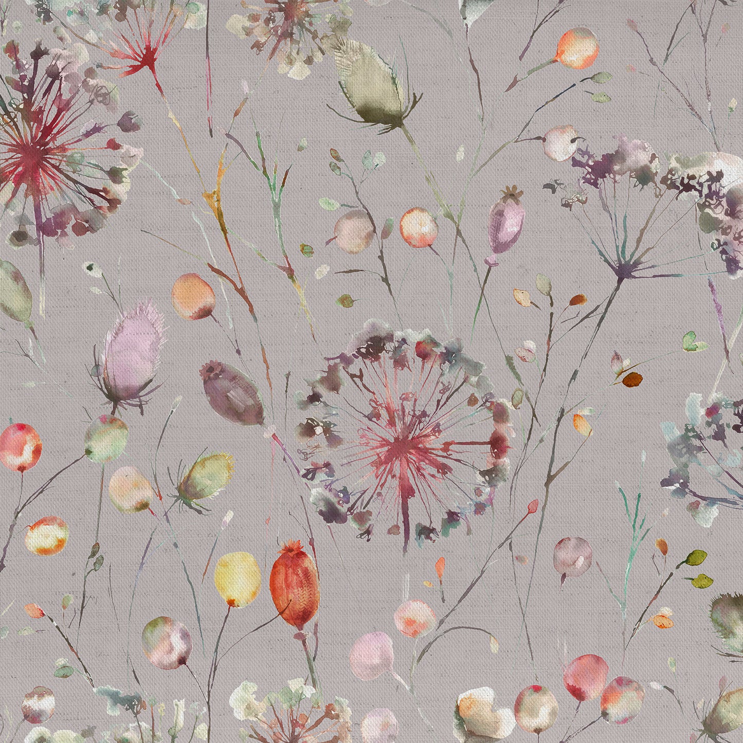 Boronia Ann 145Cm Fabric Metre - Boysenberry/Heather