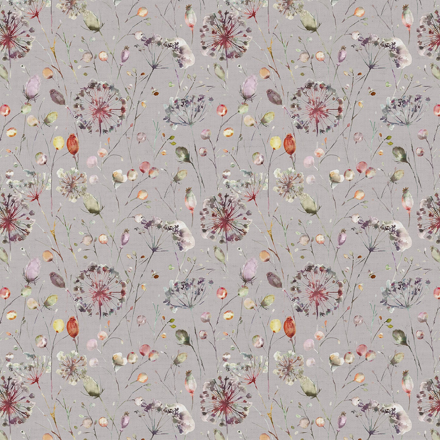 Boronia Ann 145Cm Fabric - Boysenberry/Heather Sample
