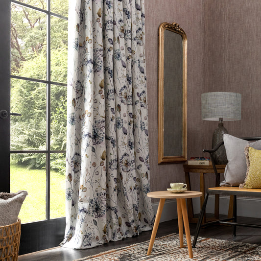 Boronia Ann 145Cm Fabric - Ironstone/Cream Sample