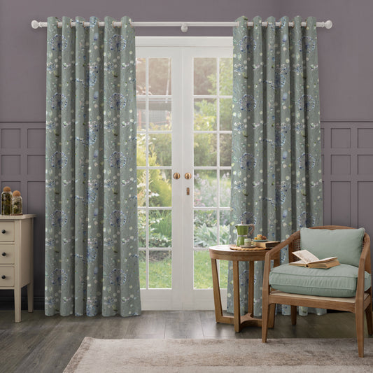 Boronia Ann 145Cm Fabric Metre - Crocus/Willow