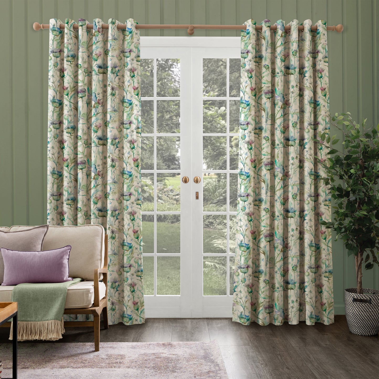 Botanicus 145Cm Fiona Fabric Metre - Violet