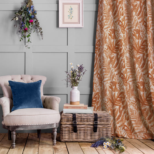 Bracken 145Cm Ann Fabric - Amber Sample
