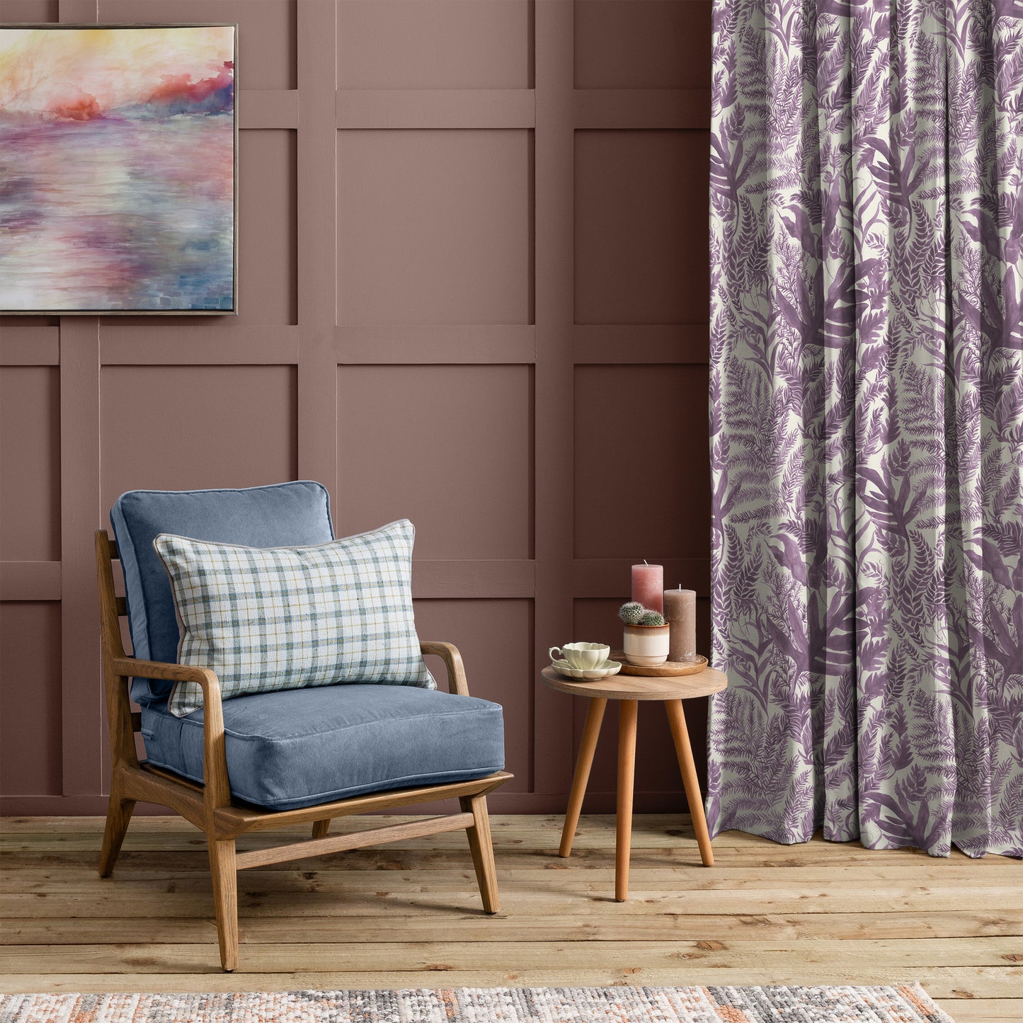 Bracken 145Cm Ann Fabric Metre - Dahlia