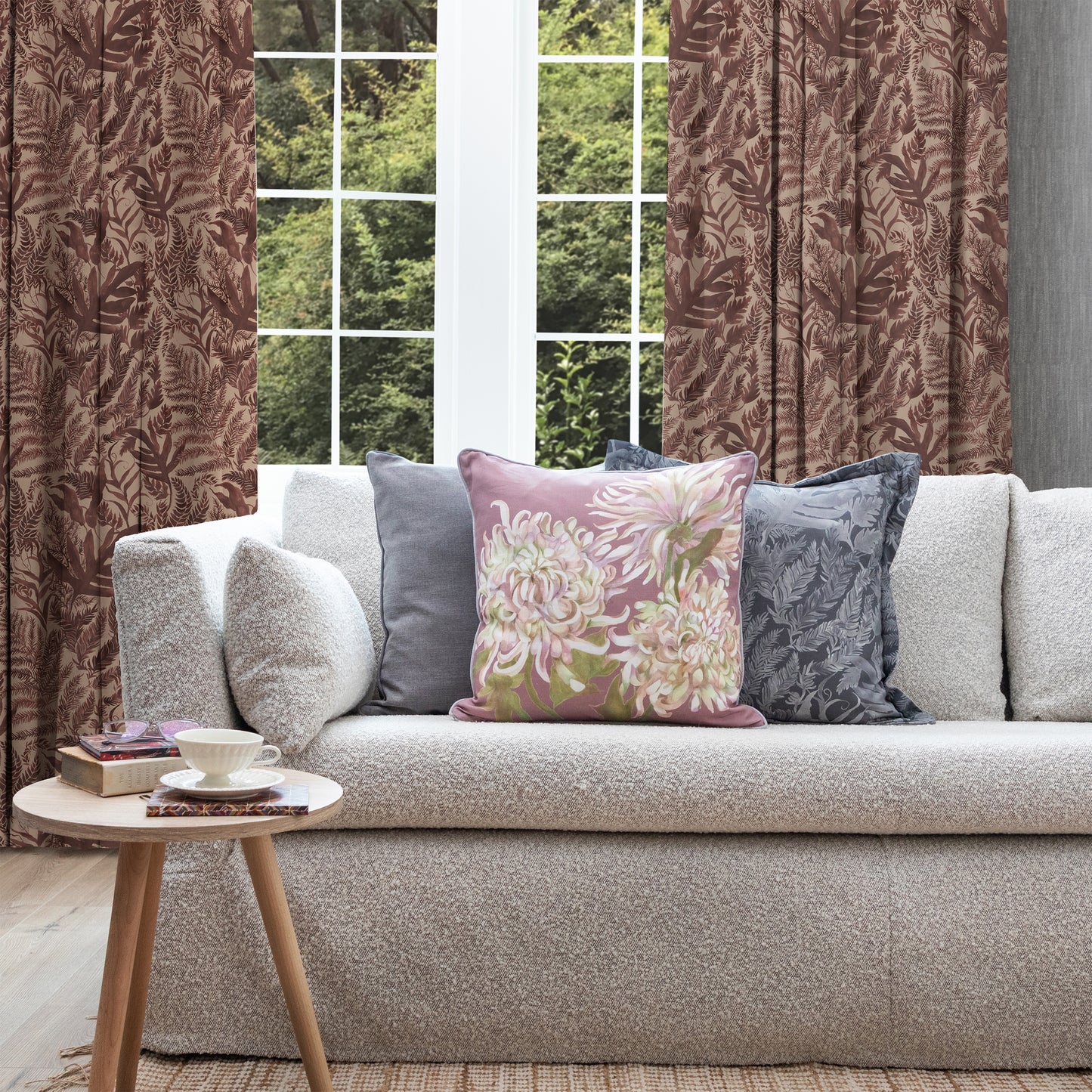 Bracken 145Cm Ann Fabric Metre - Sienna