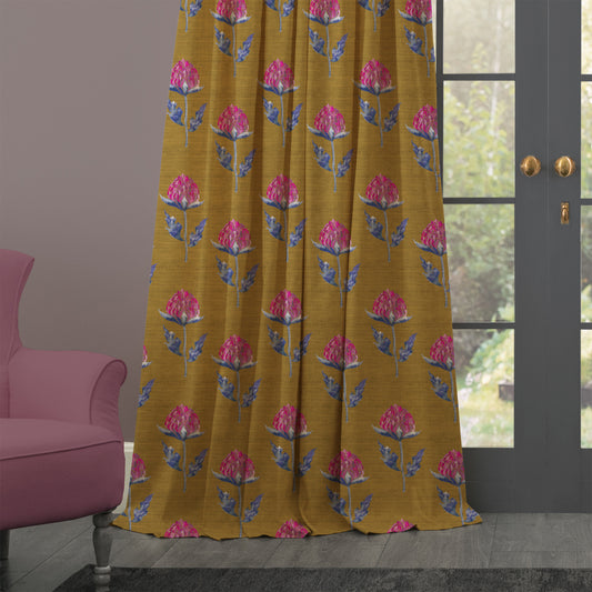 Bram 138Cm Hamish Fabric Metre - Gold