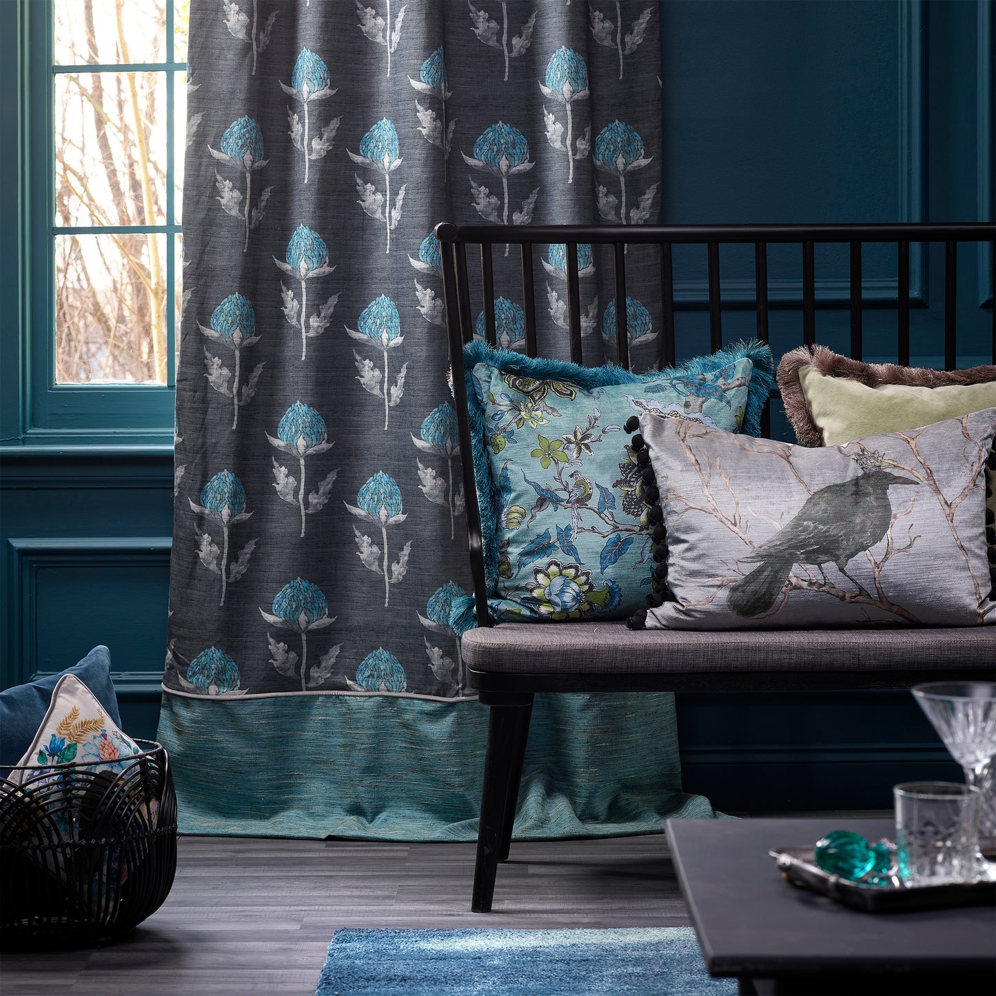 Bram 138Cm Hamish Fabric Metre - Storm