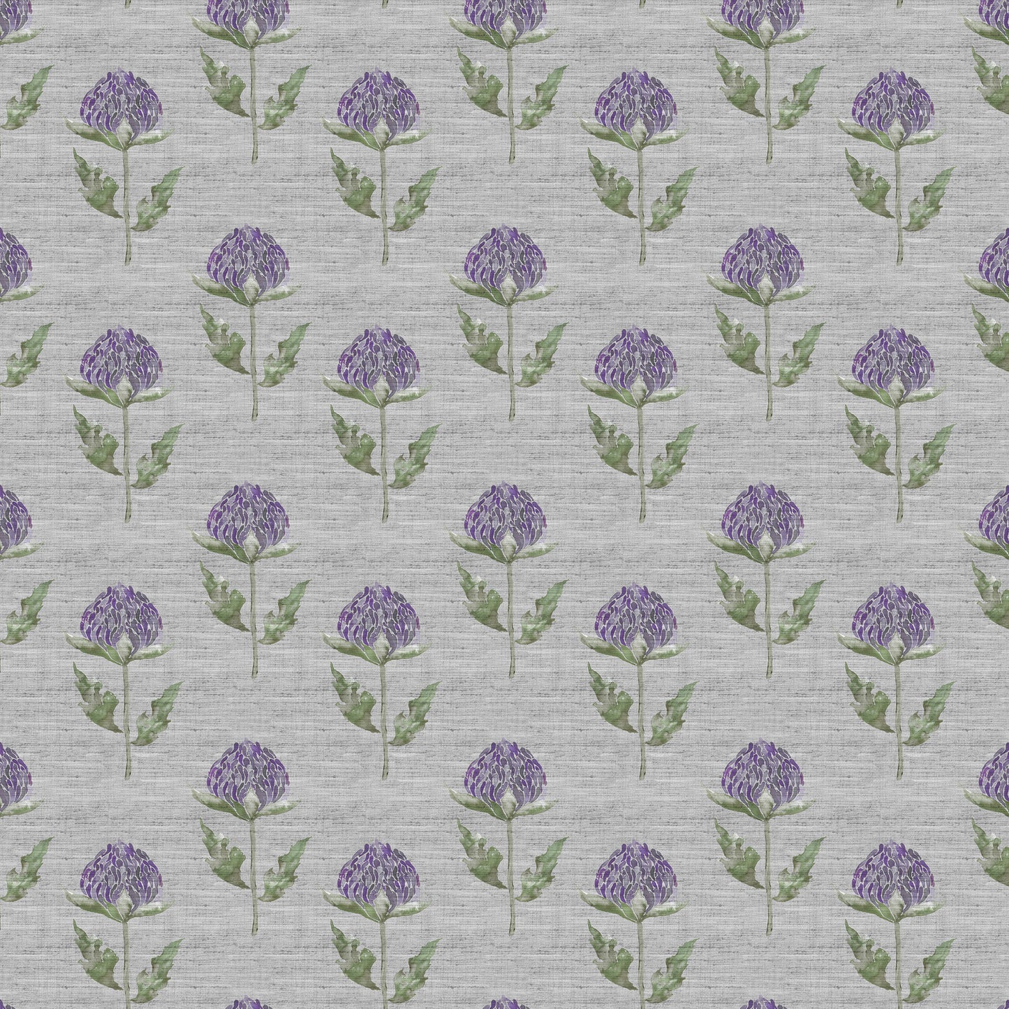 Bram 138Cm Hamish Fabric Metre - Violet