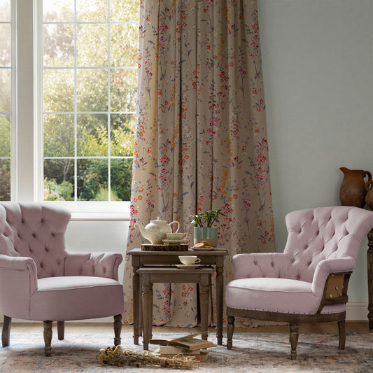 Briella 145Cm Fiona Fabric Metre - Heather