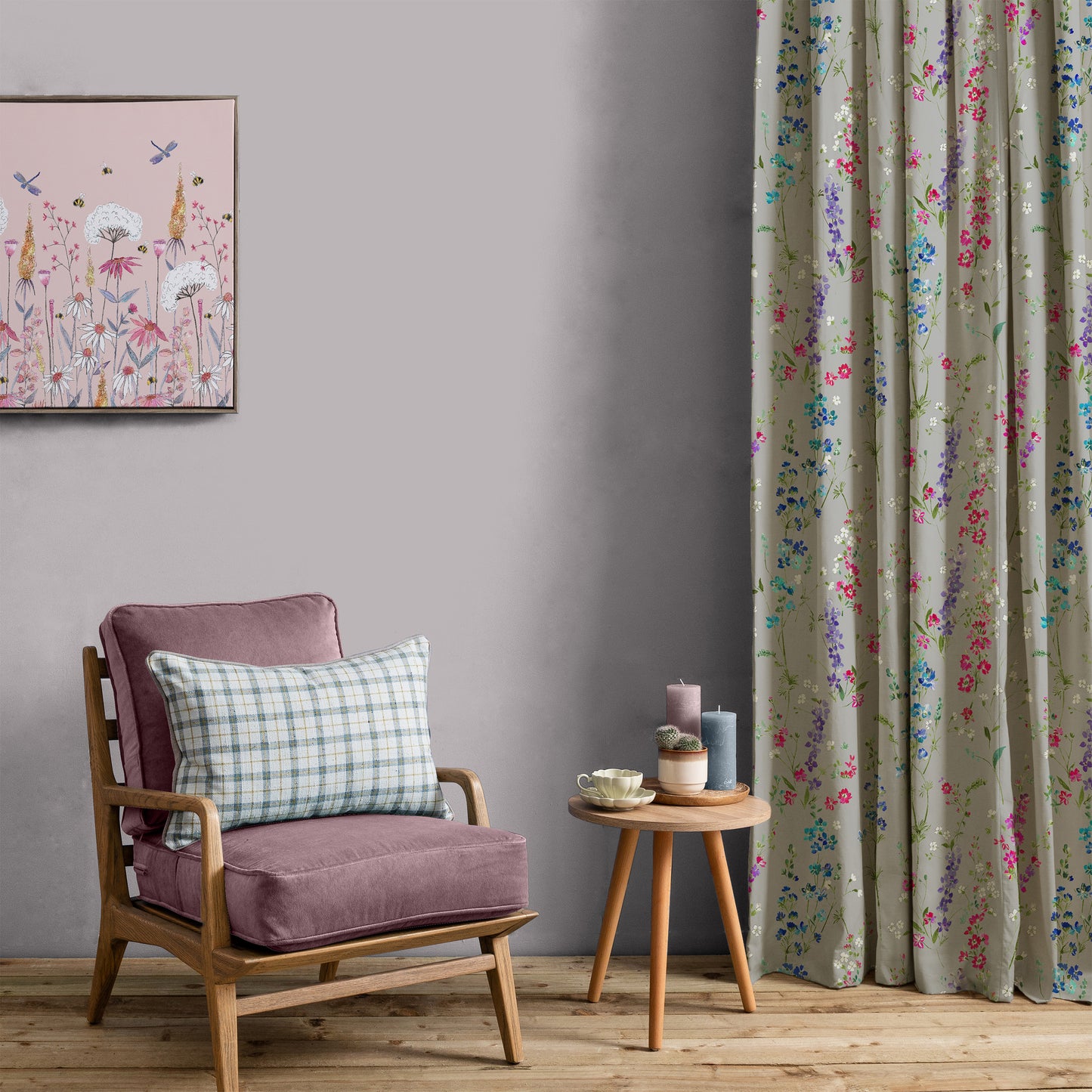 Briella 145Cm Fiona Fabric Metre - Silver