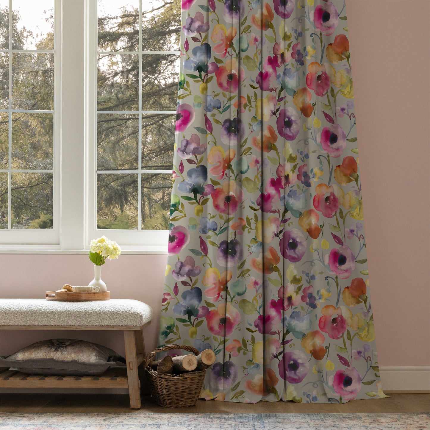 Burilda 140Cm Sasha White Fabric - Grenadine Sample