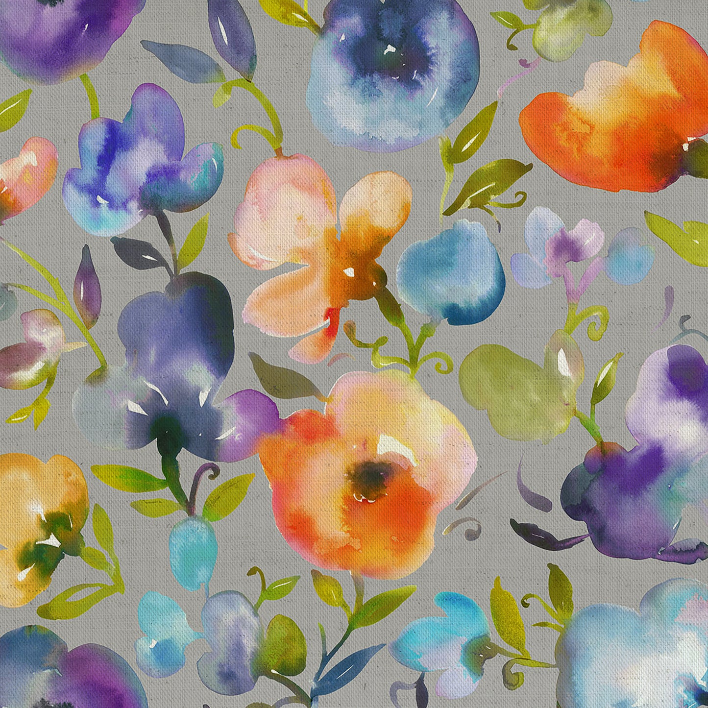 Burilda 140Cm Sasha White Fabric - Indigo Sample