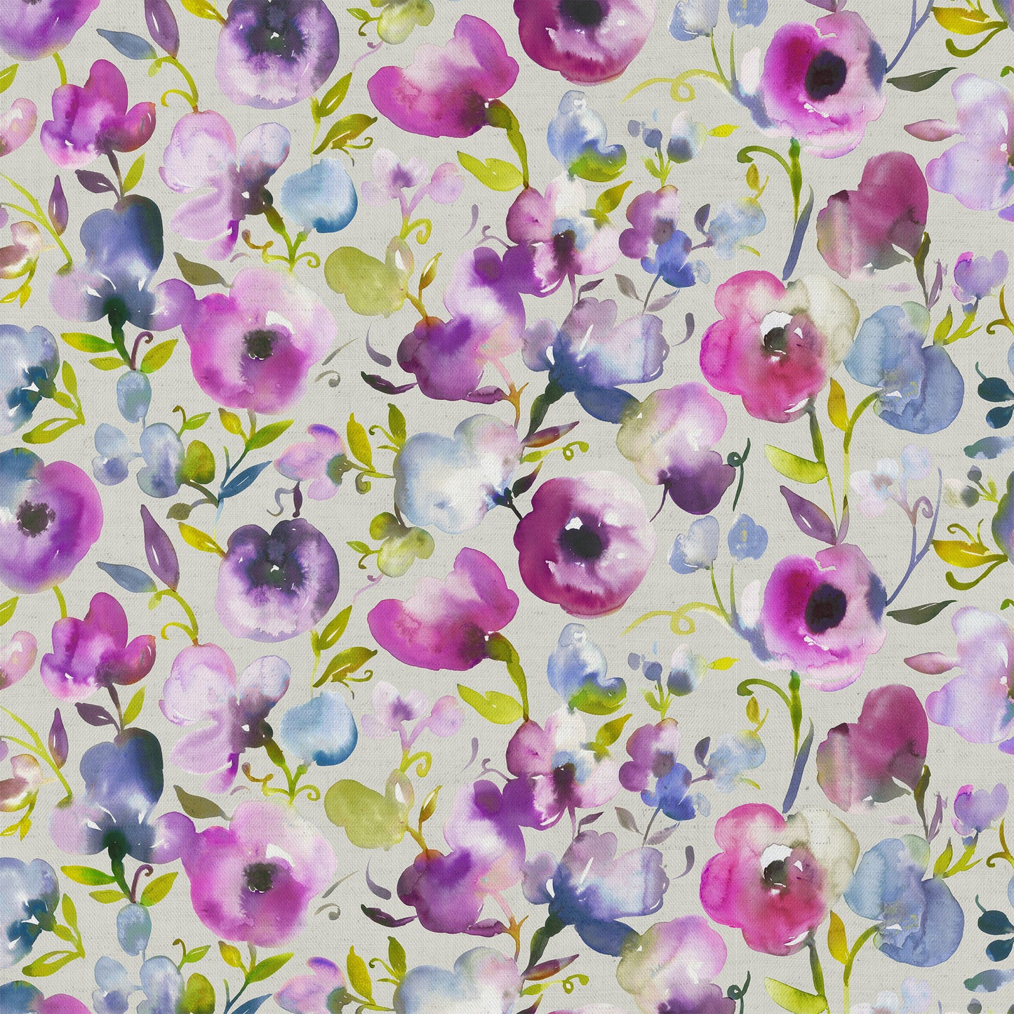 Burilda 140Cm Sasha White Fabric Metre - Lotus