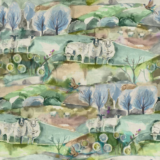 Buttermere 145Cm Fiona Fabric Metre - Sage