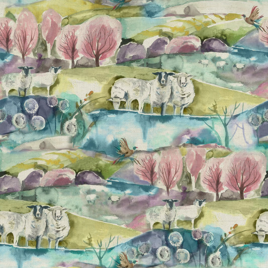 Buttermere 145Cm Fiona Fabric Metre - Sweetpea