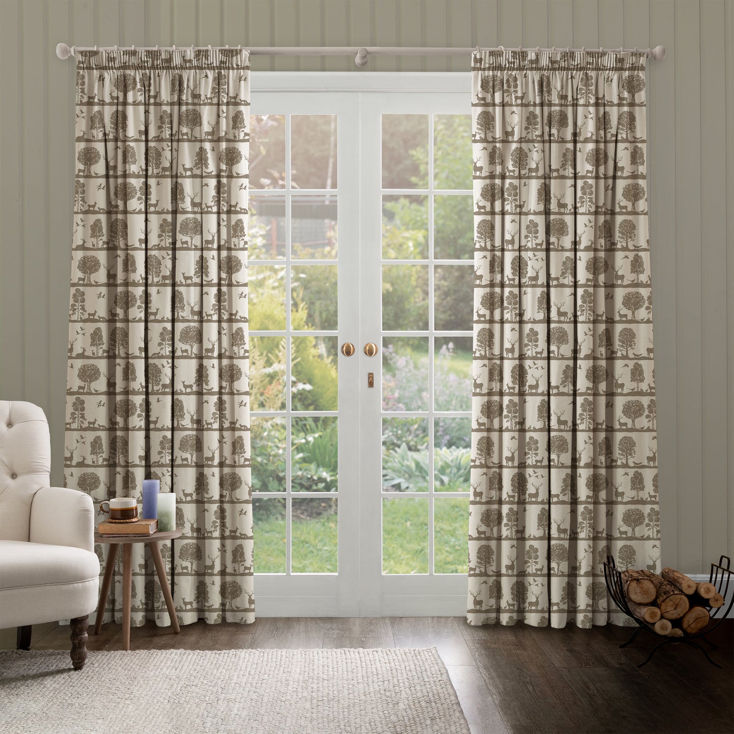 Cairngorms 140Cm Sasha Linen Fabric Metre - Birch