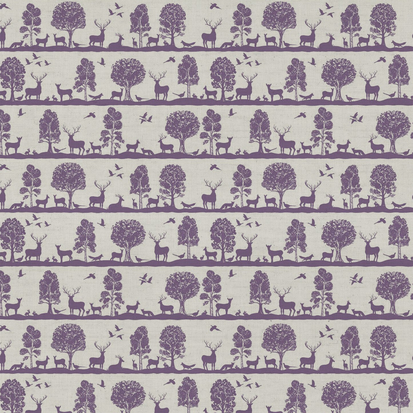 Cairngorms 140Cm Sasha Linen Fabric Metre - Damson