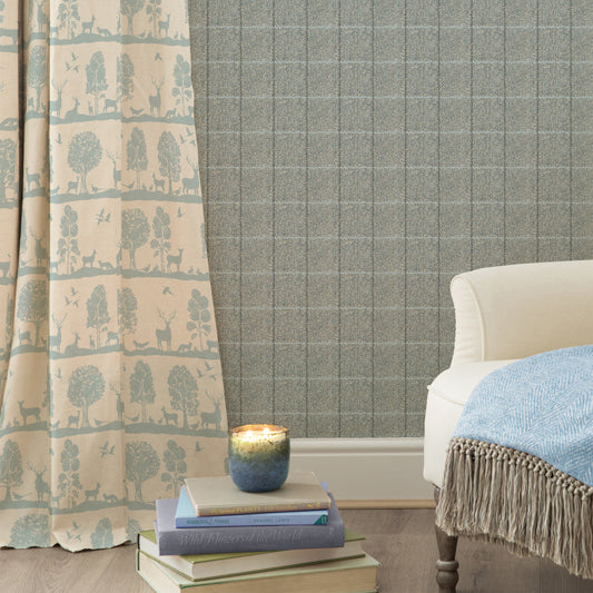Cairngorms 140Cm Sasha Linen Fabric Metre - Loch