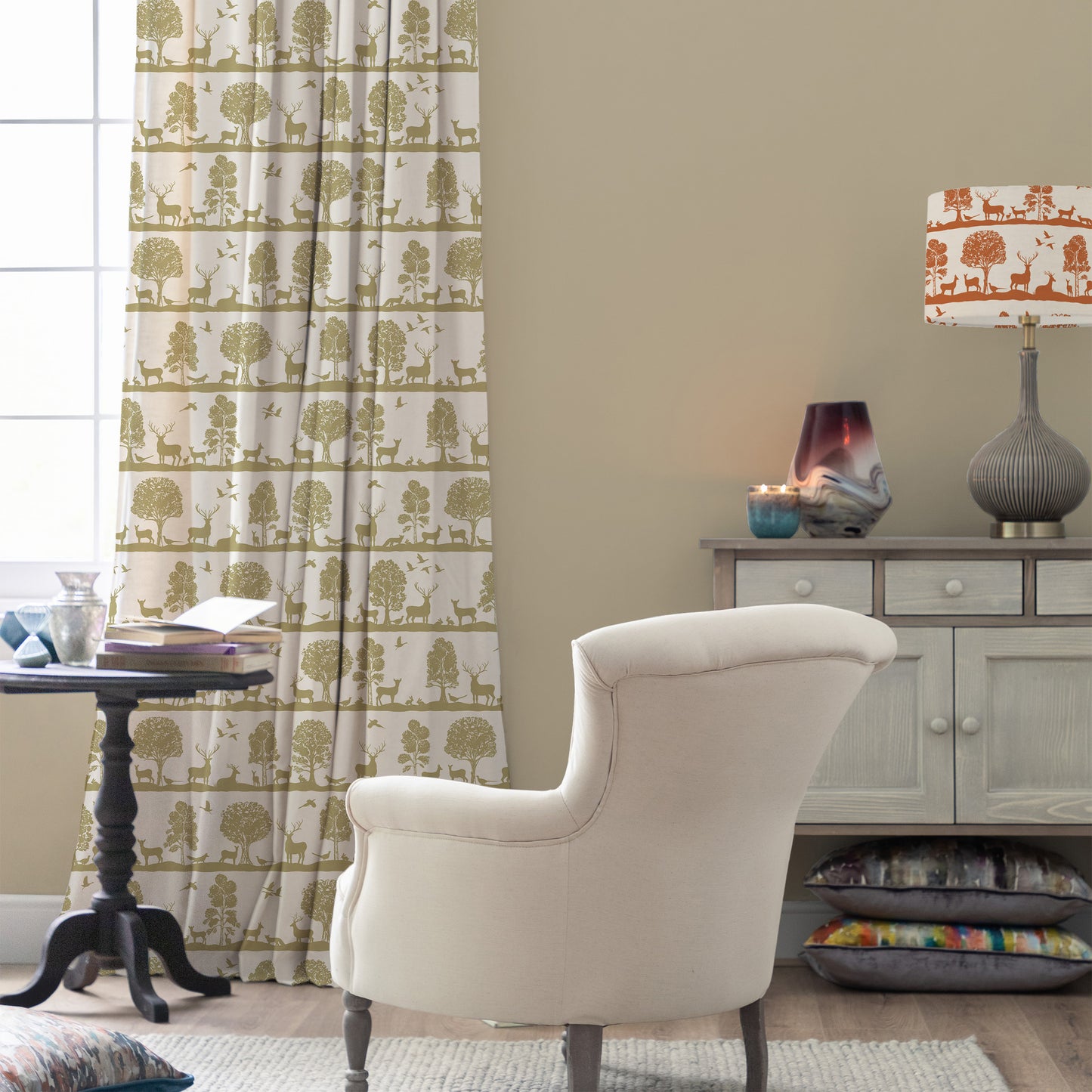 Cairngorms 140Cm Sasha Linen Fabric Metre - Meadow