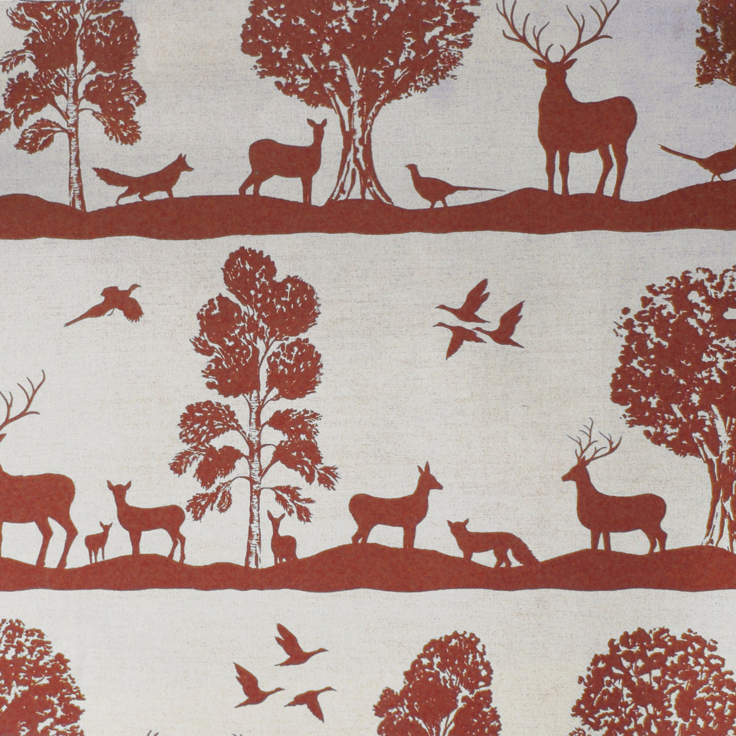 Cairngorms 140Cm Sasha Linen Fabric Metre - Paprika