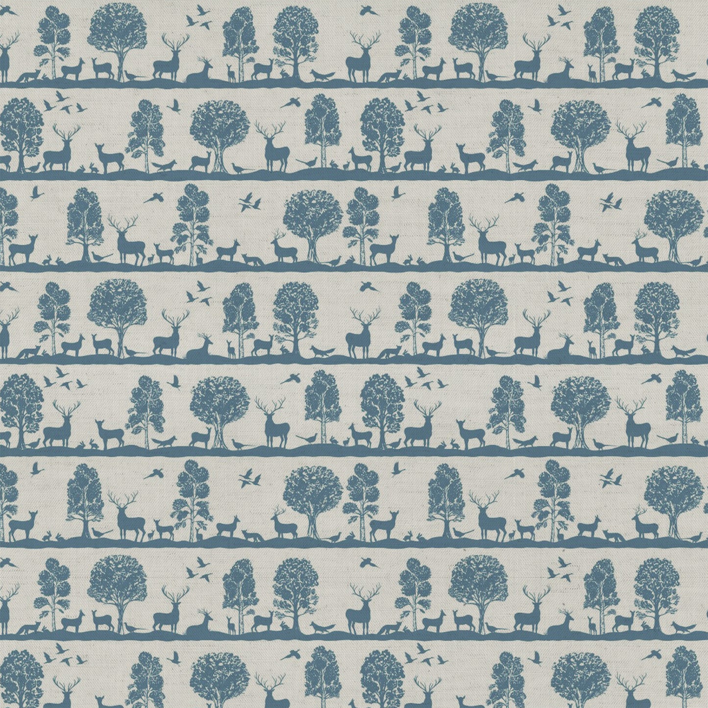Cairngorms 140Cm Sasha Linen Fabric - Azure Sample