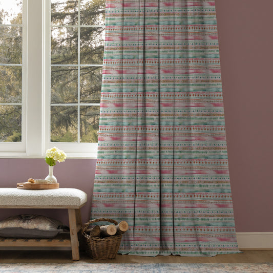 Carnival Stripe 145Cm Ann Fabric Metre - Dusk