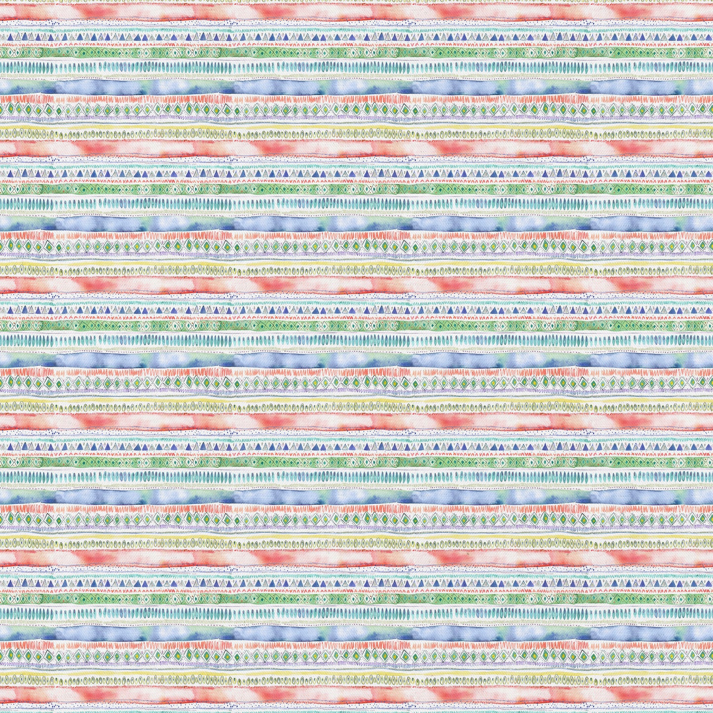 Carnival Stripe 145Cm Ann Fabric Metre - Primary