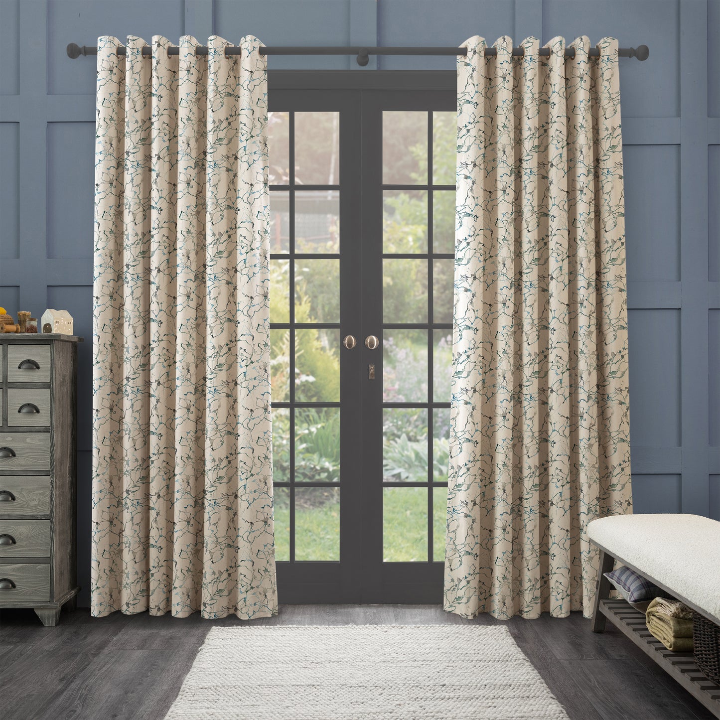 Carrara 145Cm Fiona Fabric Metre - Frost