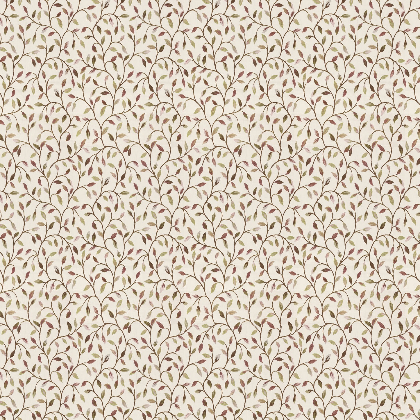 Cervino 140Cm Fabric Metre Cream Aubergine