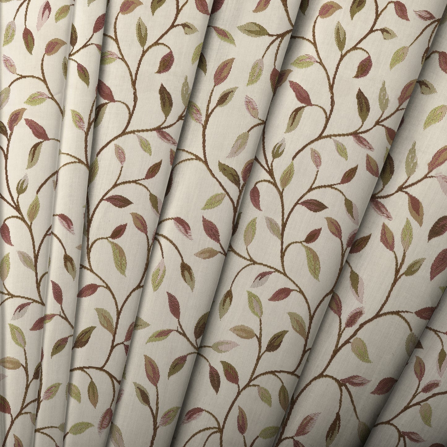 Cervino 140Cm Fabric Cream Aubergine Sample