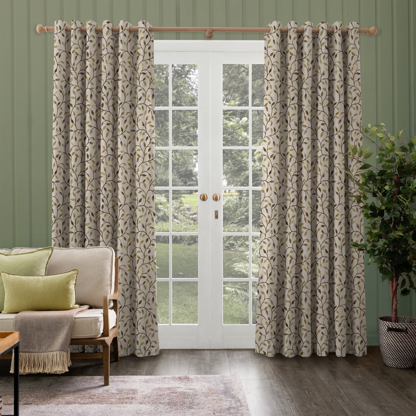 Cervino 140Cm Fabric Lime Sample