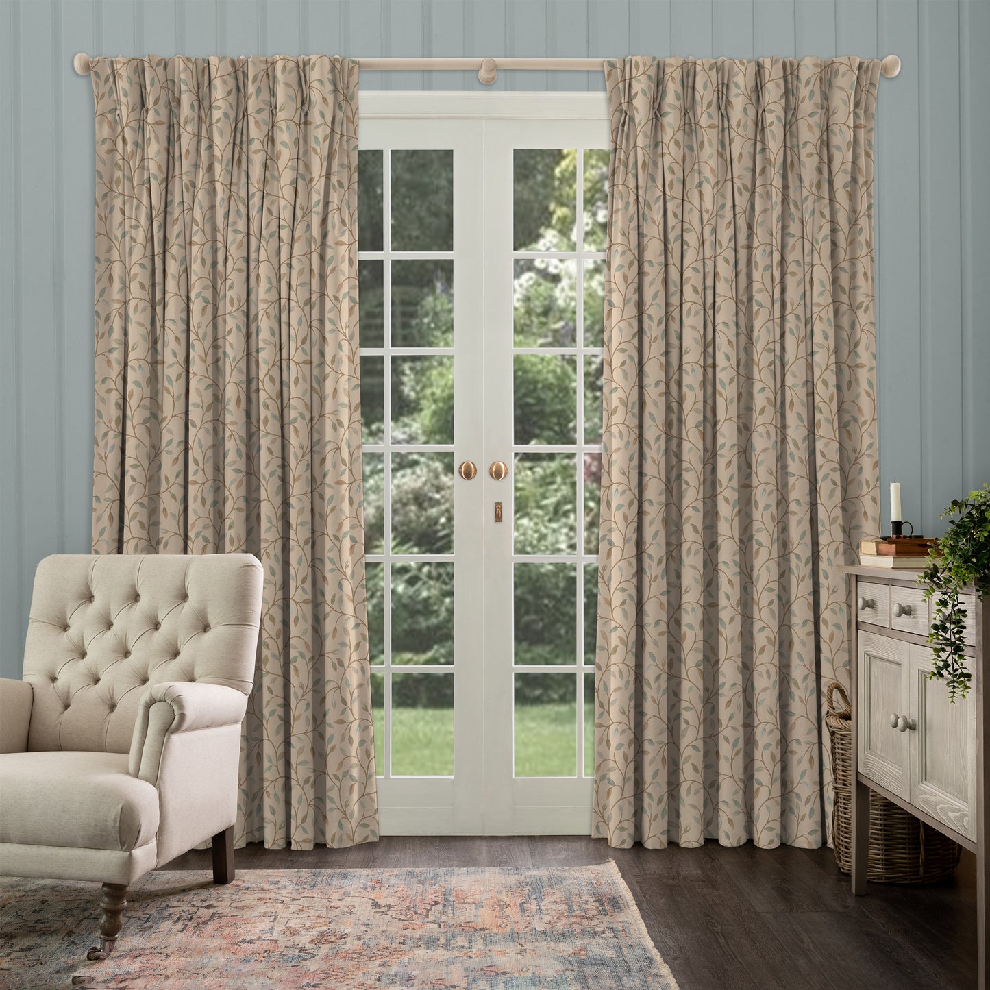 Cervino 140Cm Fabric Metre Robins Egg
