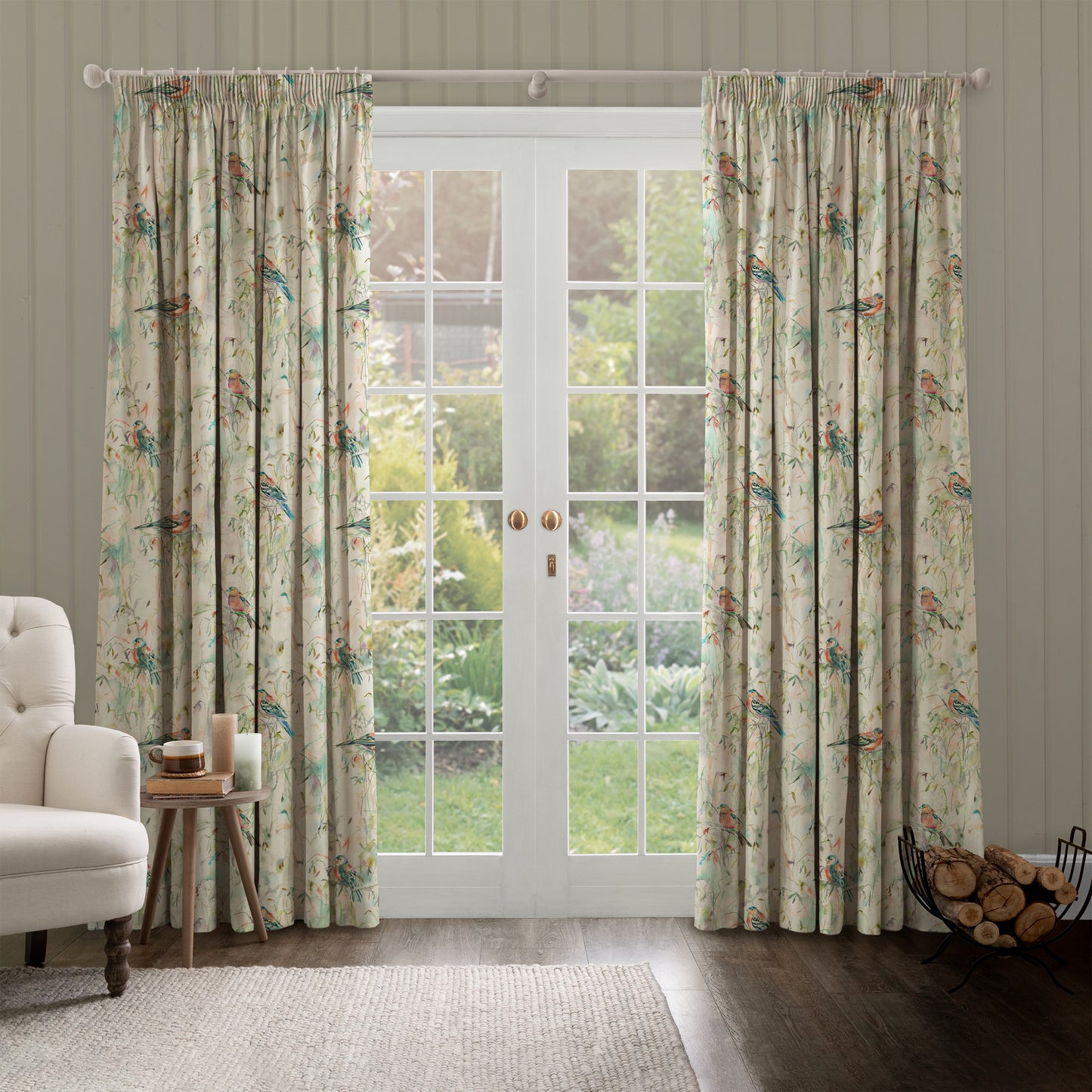 Chaffinch 145Cm Fiona Fabric - Linen Sample