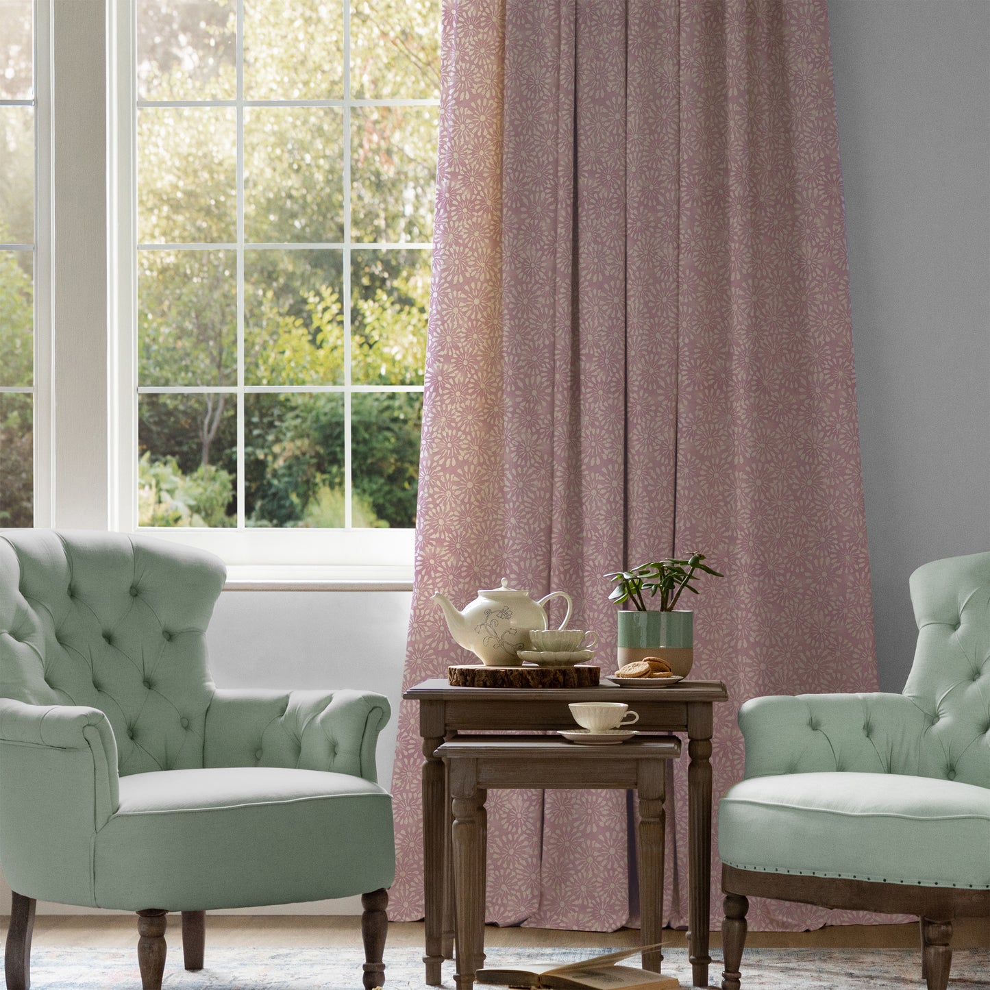 Chambery 140Cm Kim Fabric - Blush Sample