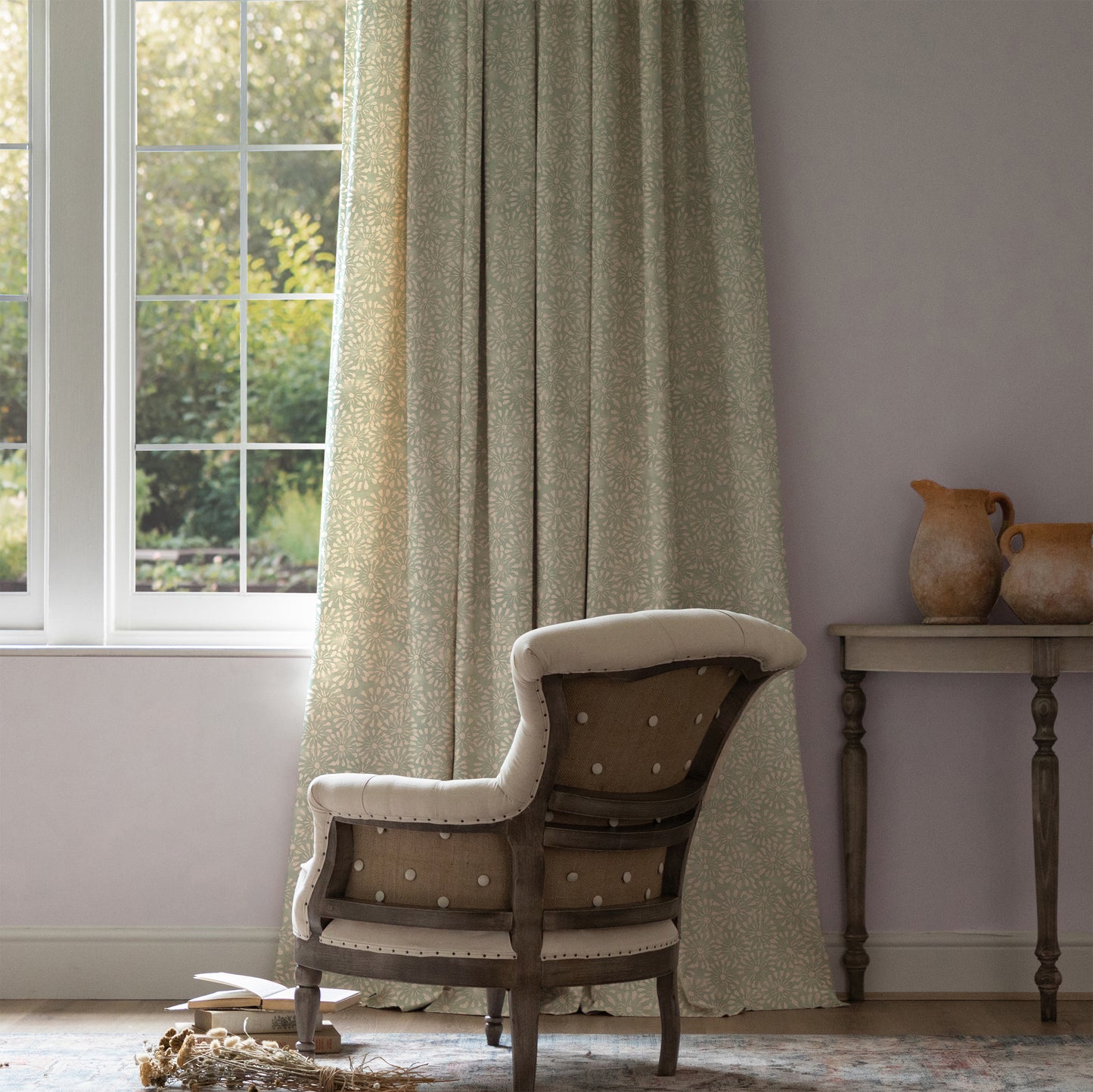 Chambery 140Cm Kim Fabric Metre - Mineral