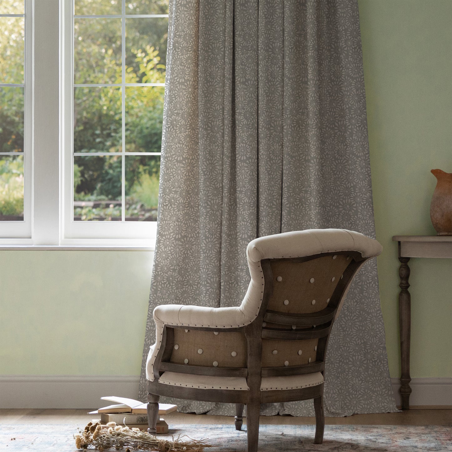 Chambery 140Cm Kim Fabric - Steel Sample