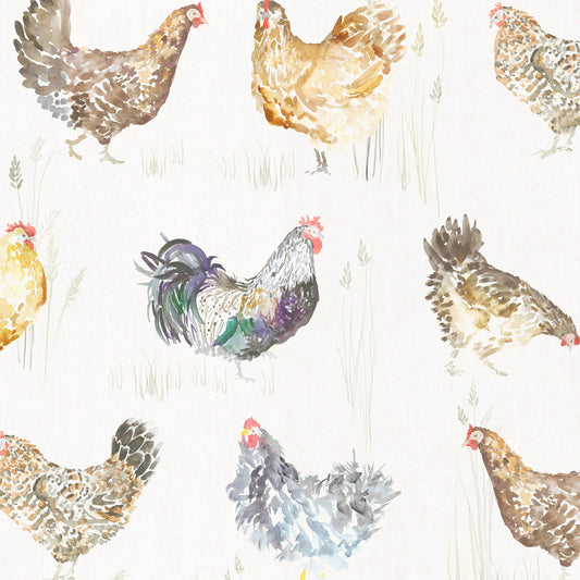 Chook Chook 140Cm Sasha White Fabric Metre - Cream