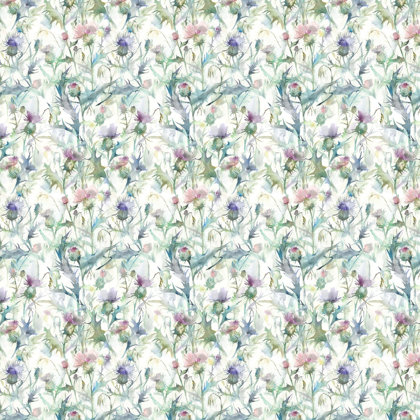 Cirsium Linen 145Cm Fabric Metre - Damson