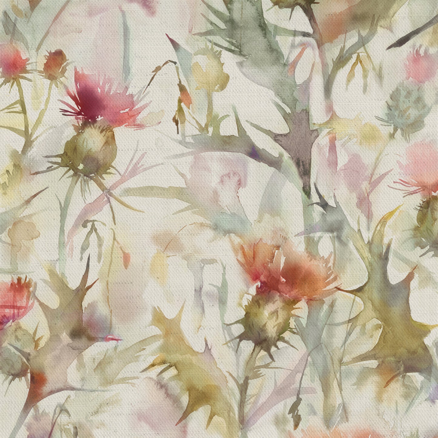Cirsium Linen 145Cm Fabric - Russett Sample