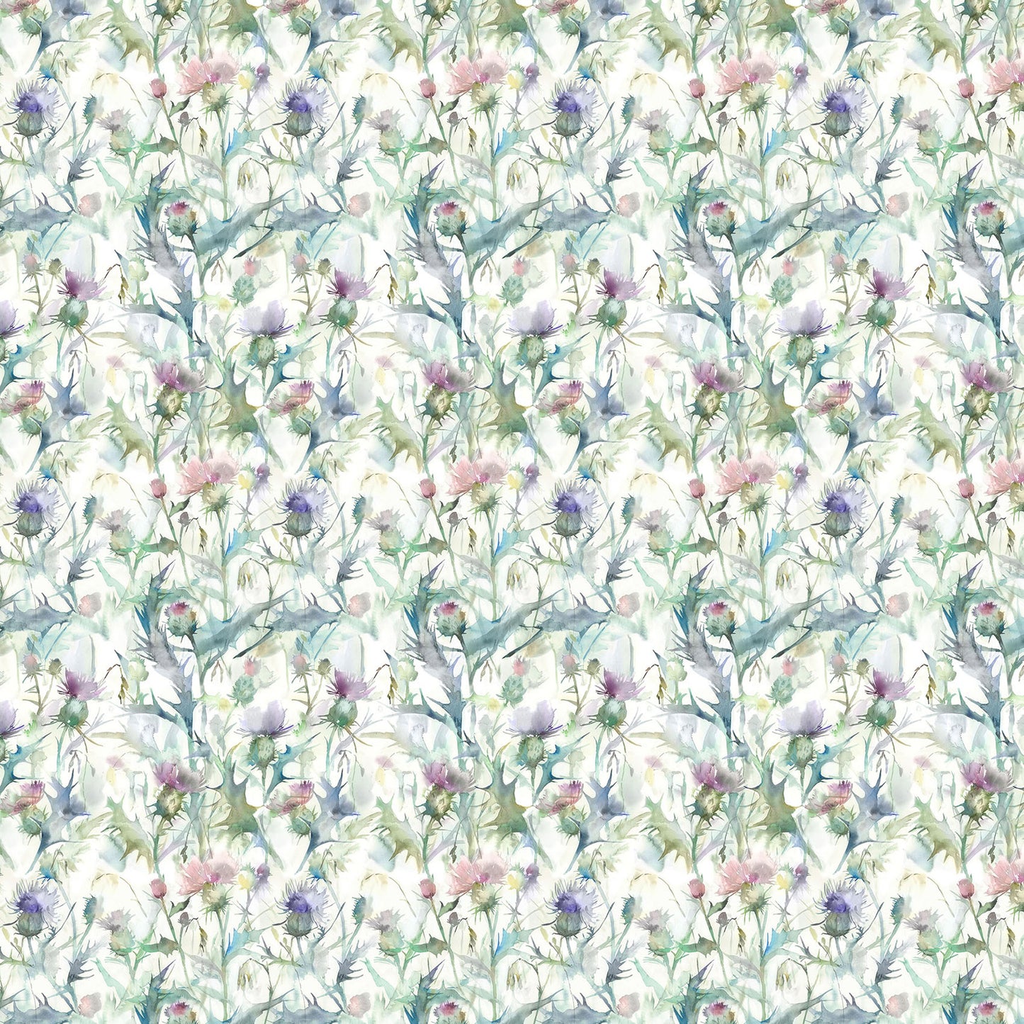 Cirsium Damson Oil Cloth Metre