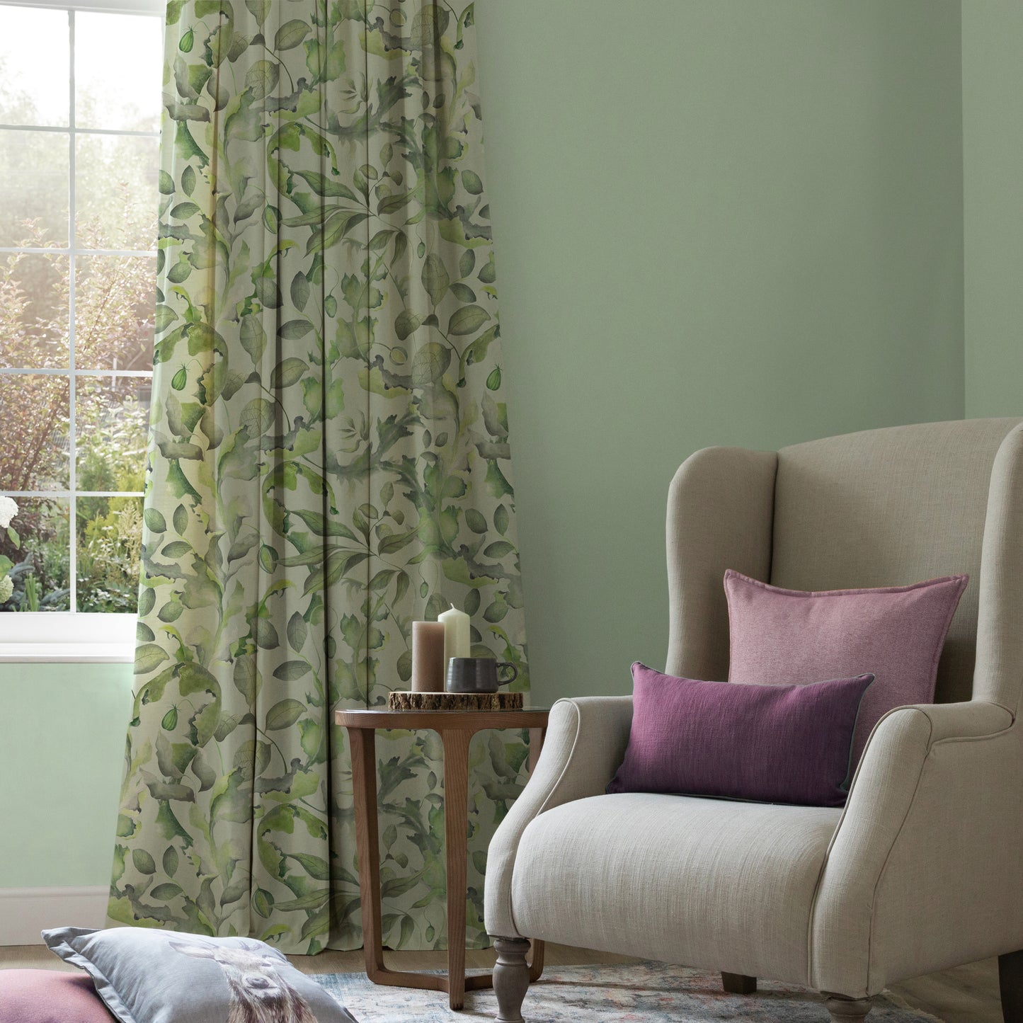 Claudia 140Cm Fabric Metre Sage