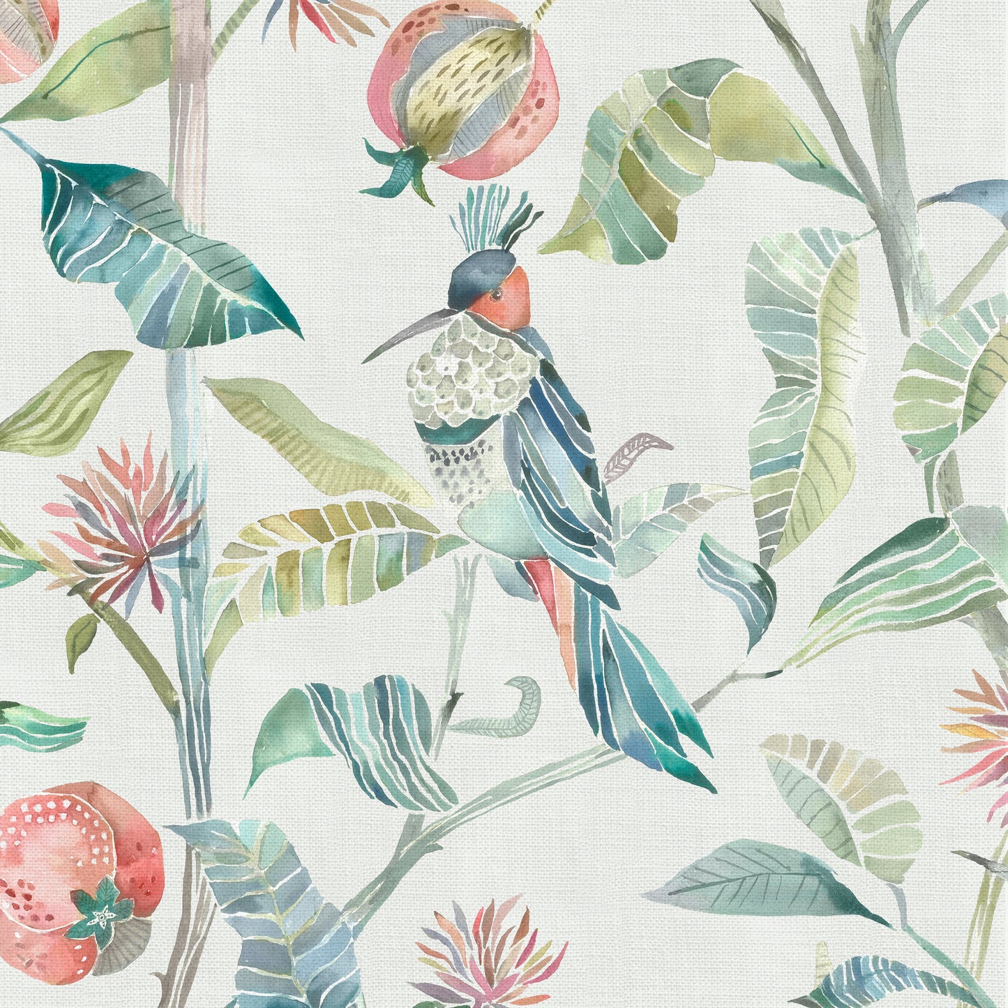 Colyford Fiona 145Cm Fabric Metre - Pomegranate