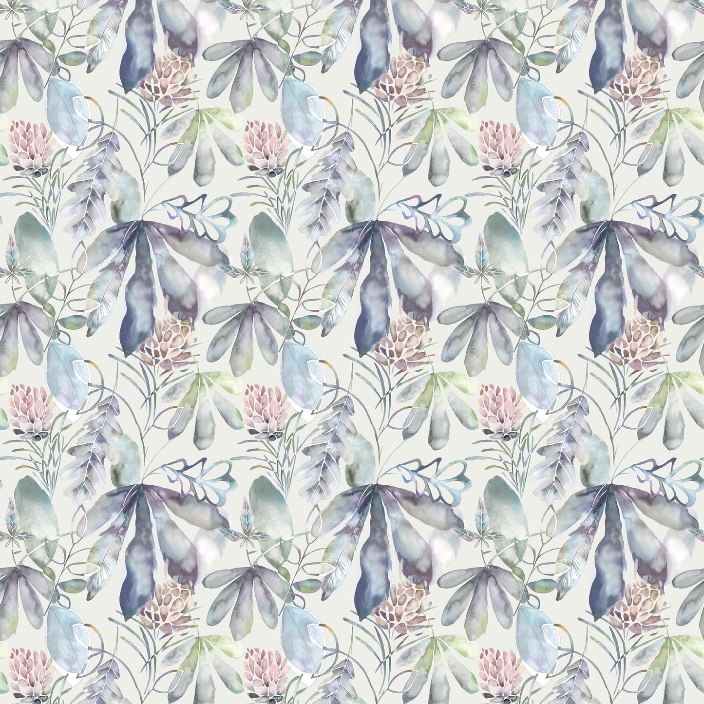 Conifer 145Cm Ann Fabric Metre - Thistle